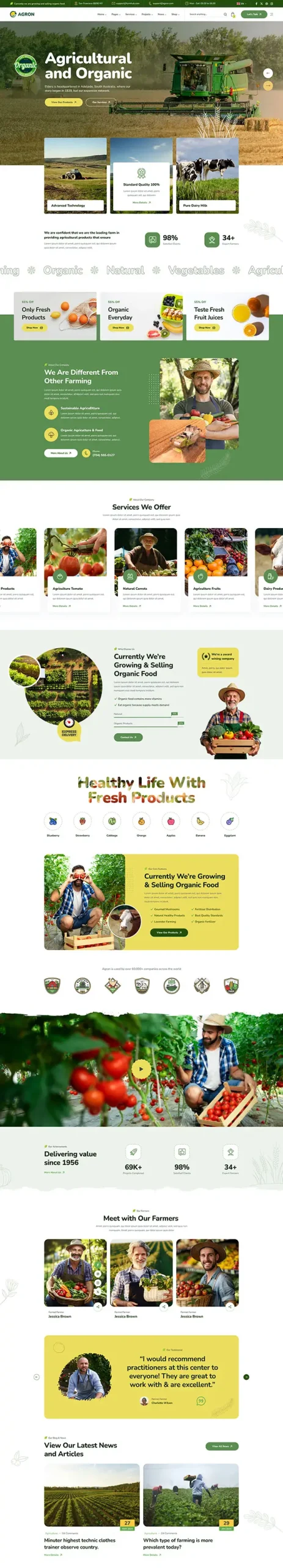 We grow fresh, organic produce using clean methods that protect nature, healthy food.